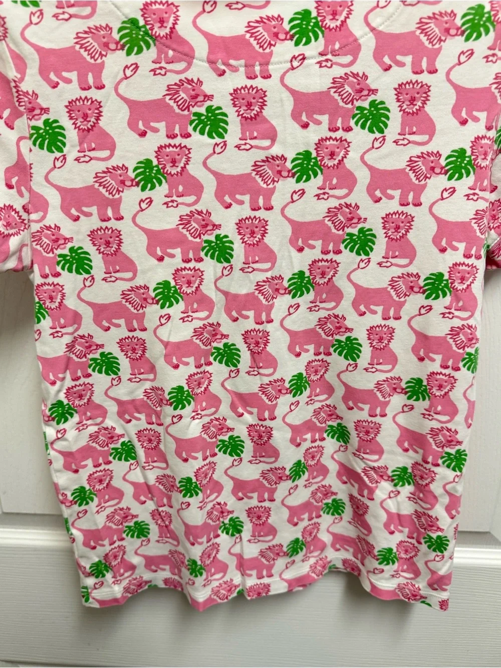 Roller Rabbit Pink Lion Pajama Top - Picture 8 of 9